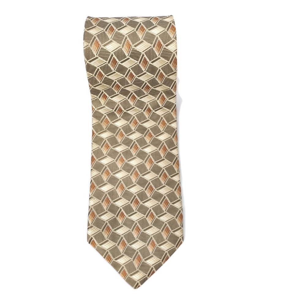 Carlo Palazzi‎ Couture Mens Neck Tie Silk Geometric